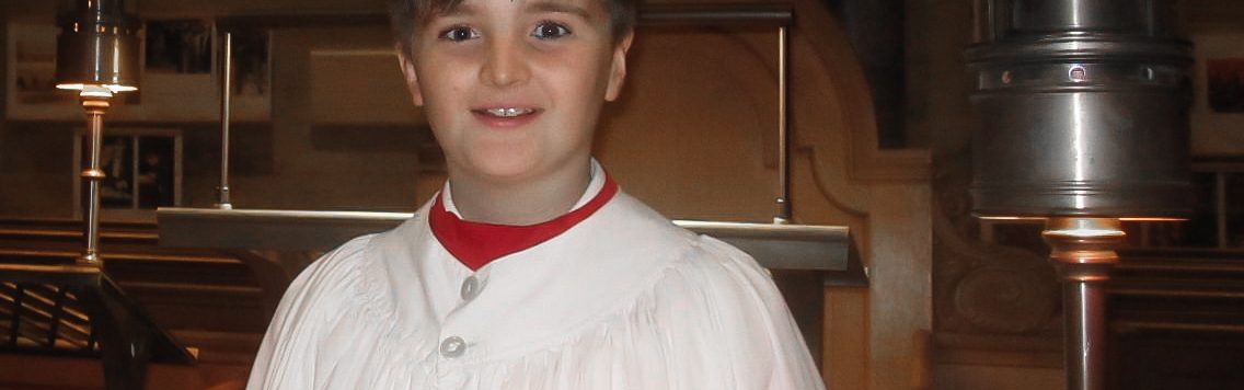 13 year old Luke McWatters, this year's Radio 2 Chorister of the Year. See News story